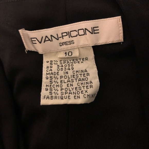 EVAN-PICONE Dress Women's Size 10 Black Sleeveless Halter Sequin Design - Picture 6 of 10